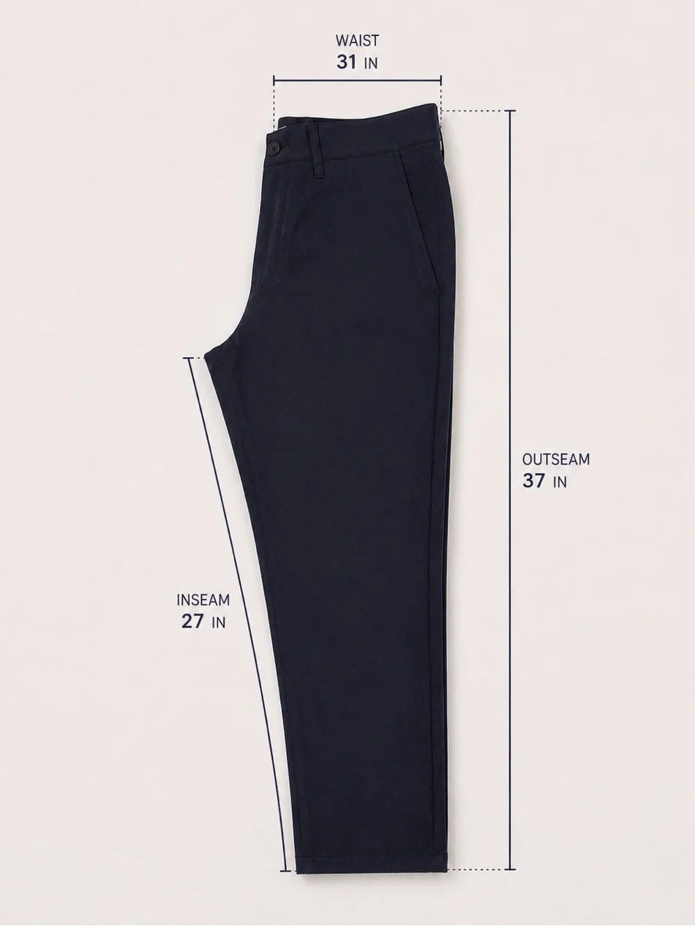 ZARA Men's NAVY BLUE TEXTURED STRETCH PANTS Size 31